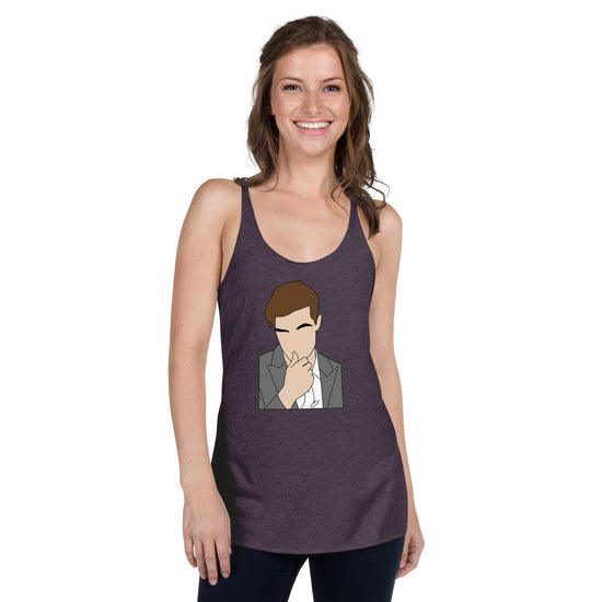 Christian Grey Women's Tri-Blend Racerback Tank Top - Fandom-Made