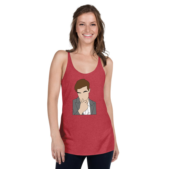 Christian Grey Women's Tri-Blend Racerback Tank Top - Fandom-Made