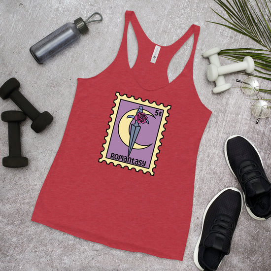 Romantasy Women's Tri-Blend Racerback Tank Top - Fandom-Made