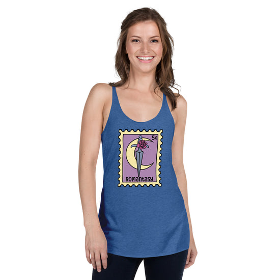 Romantasy Women's Tri-Blend Racerback Tank Top - Fandom-Made