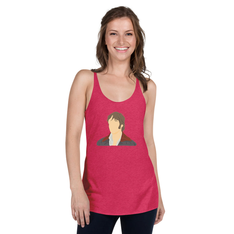 Mr. Darcy Women's Tri-Blend Racerback Tank Top - Fandom-Made