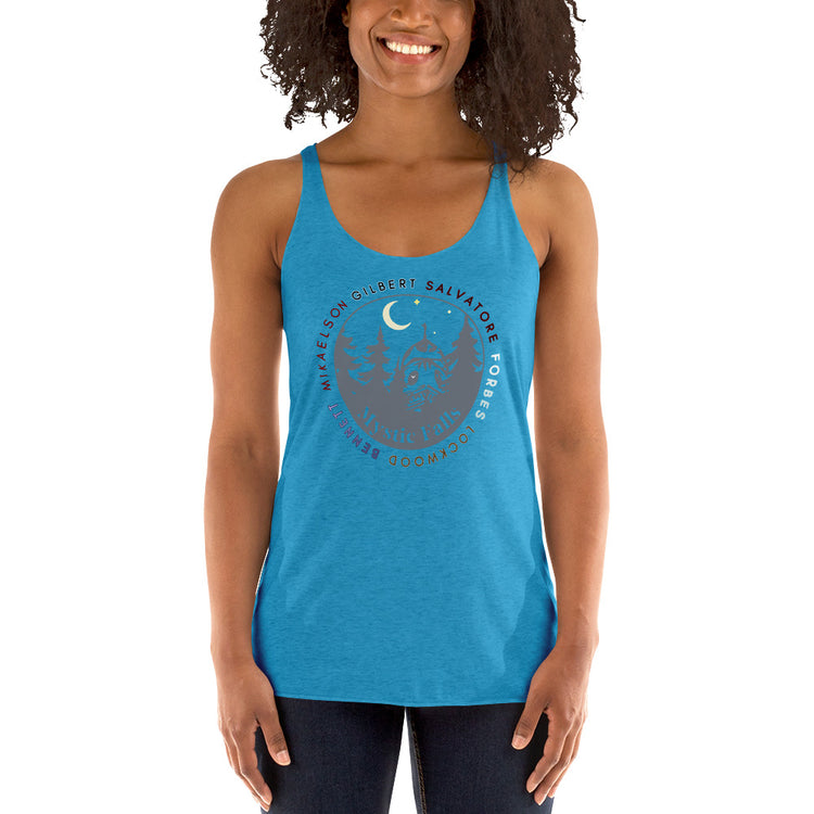 Mystic Falls Families Women's Tri-Blend Racerback Tank Top - Fandom-Made