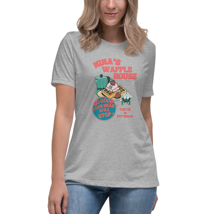 Nina's Waffle House Women's Relaxed T-Shirt - Fandom-Made