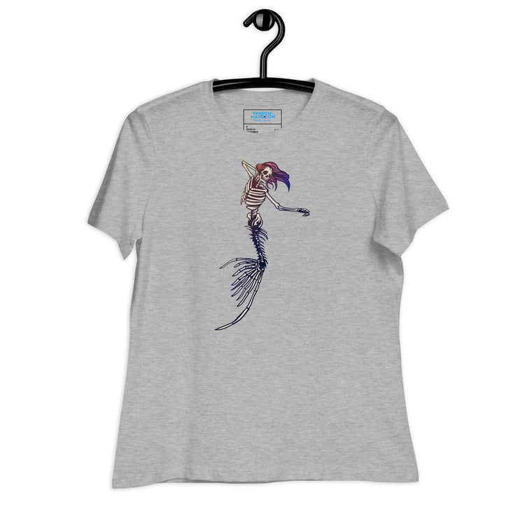 Mermaid Skeleton Women's Relaxed T-Shirt - Fandom-Made