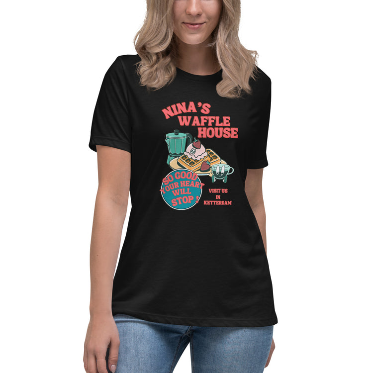 Nina's Waffle House Women's Relaxed T-Shirt - Fandom-Made