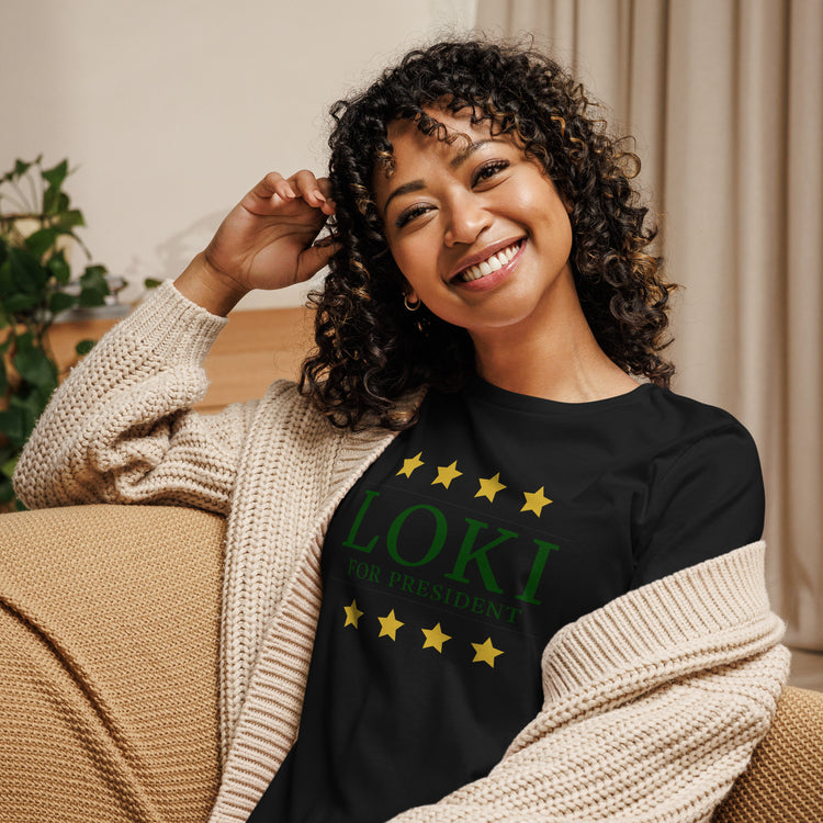 Loki For Pres Women's Relaxed T-Shirt - Fandom-Made
