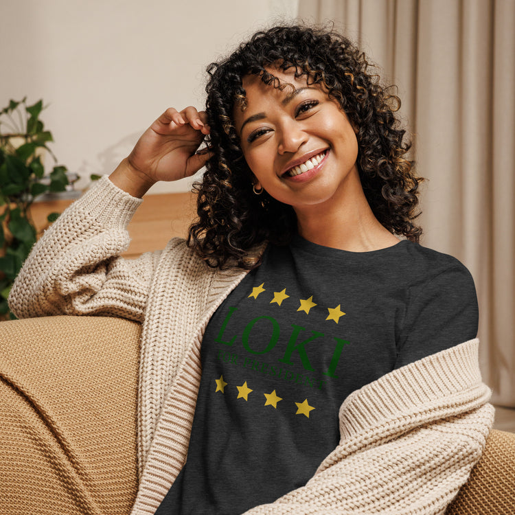 Loki For Pres Women's Relaxed T-Shirt - Fandom-Made