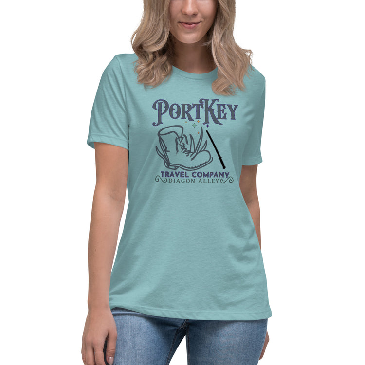 Port Key Travel Women's Relaxed T-Shirt - Fandom-Made