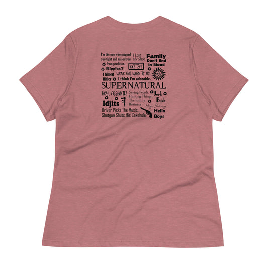 Supernatural Women's Relaxed T-Shirt - Fandom-Made