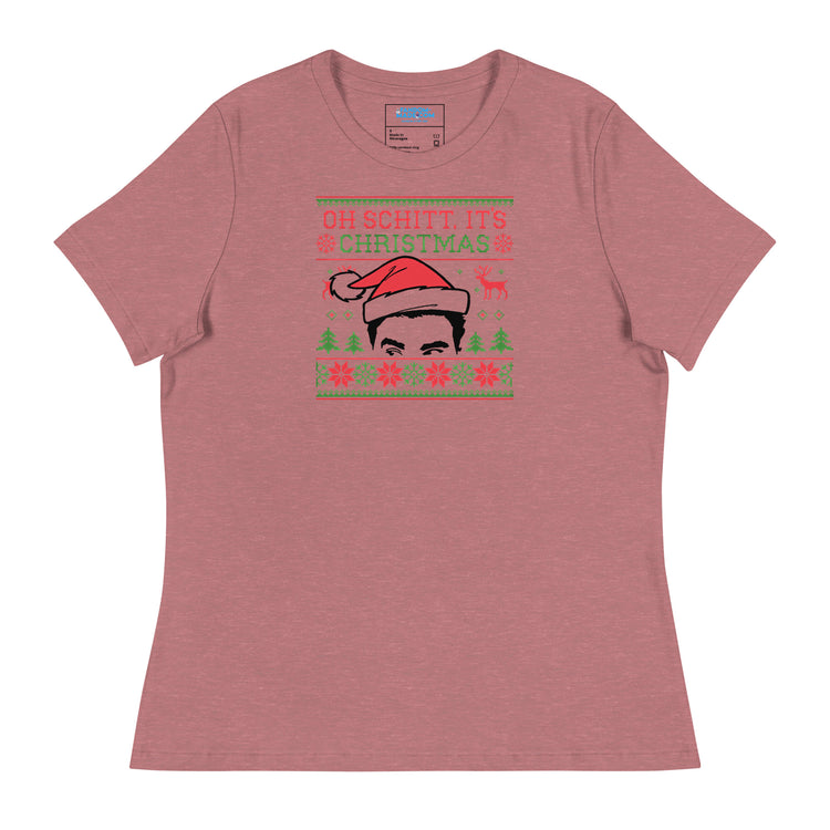 Oh Schitt It's Christmas Women's Relaxed T-Shirt - Fandom-Made