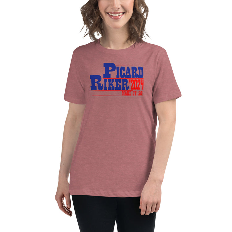 Picard Riker 2024 Women's Relaxed T-Shirt - Fandom-Made