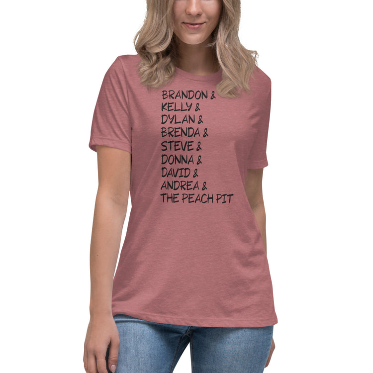 90210 Characters Women's Relaxed T-Shirt - Fandom-Made