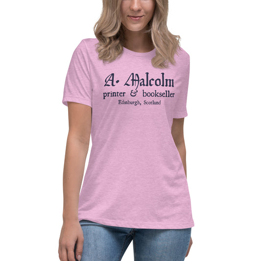 A. Malcolm Printer Women's Relaxed T-Shirt - Fandom-Made