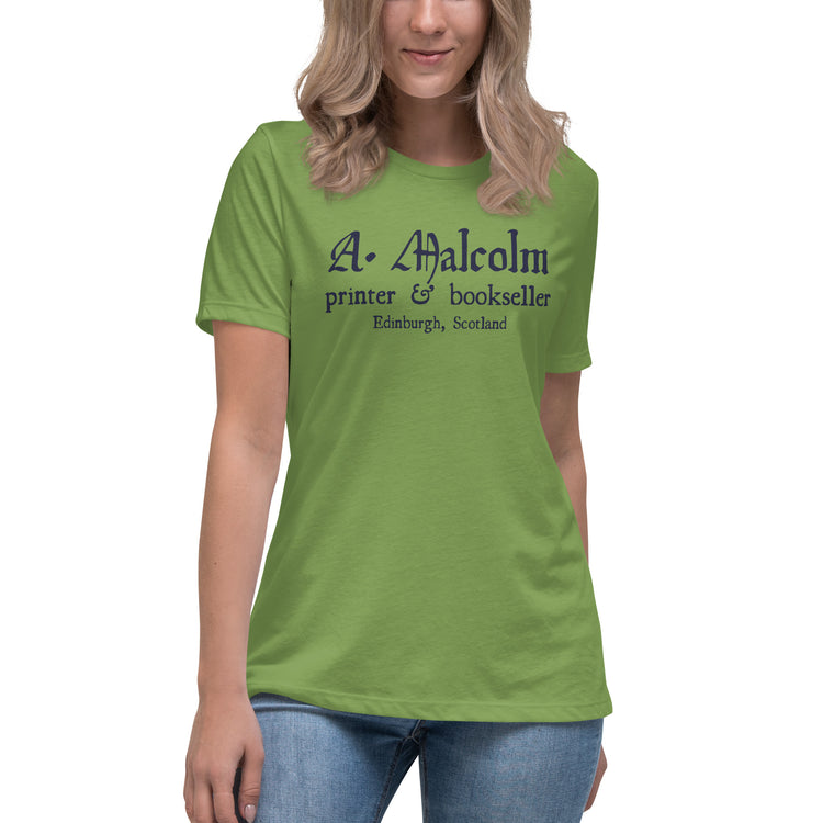 A. Malcolm Printer Women's Relaxed T-Shirt - Fandom-Made