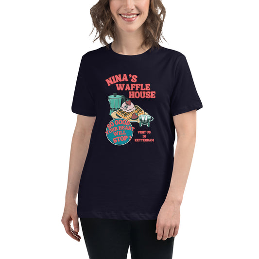 Nina's Waffle House Women's Relaxed T-Shirt - Fandom-Made
