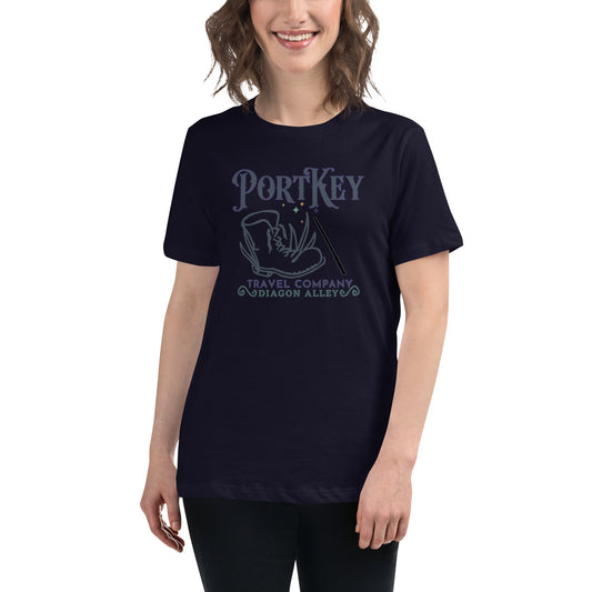 Port Key Travel Women's Relaxed T-Shirt - Fandom-Made