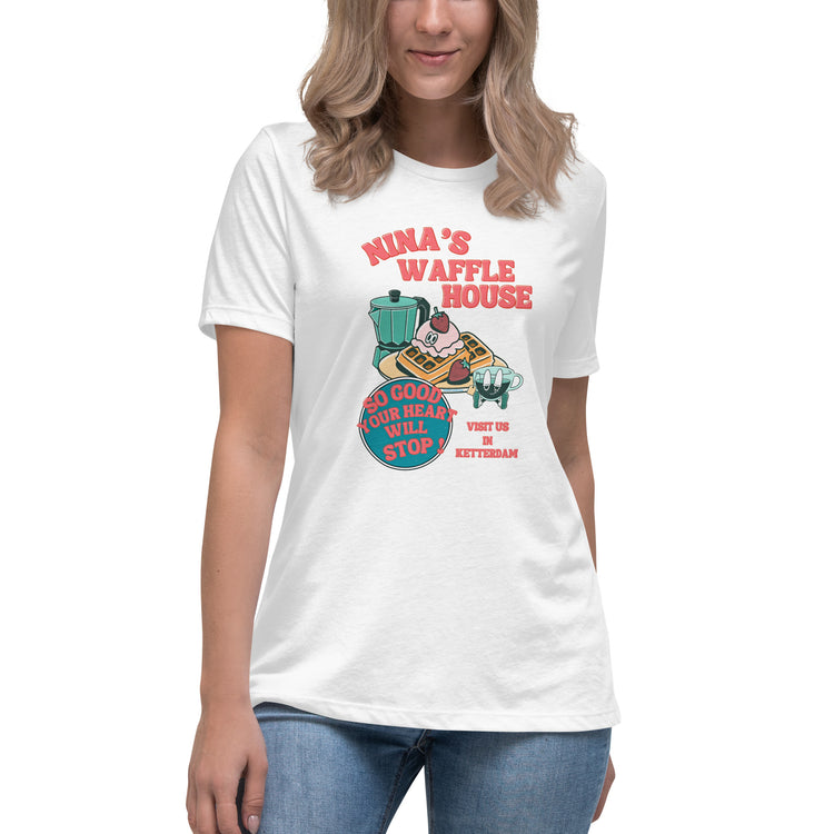 Nina's Waffle House Women's Relaxed T-Shirt - Fandom-Made