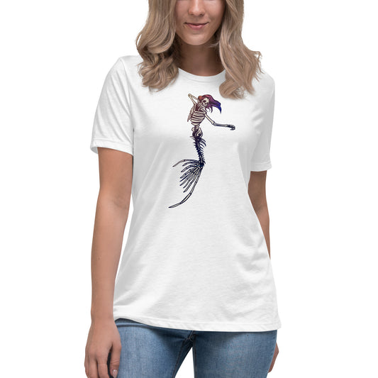 Mermaid Skeleton Women's Relaxed T-Shirt - Fandom-Made