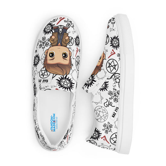 Dean Winchester All-Over Print Women's Slip-On Canvas Shoes - Fandom-Made