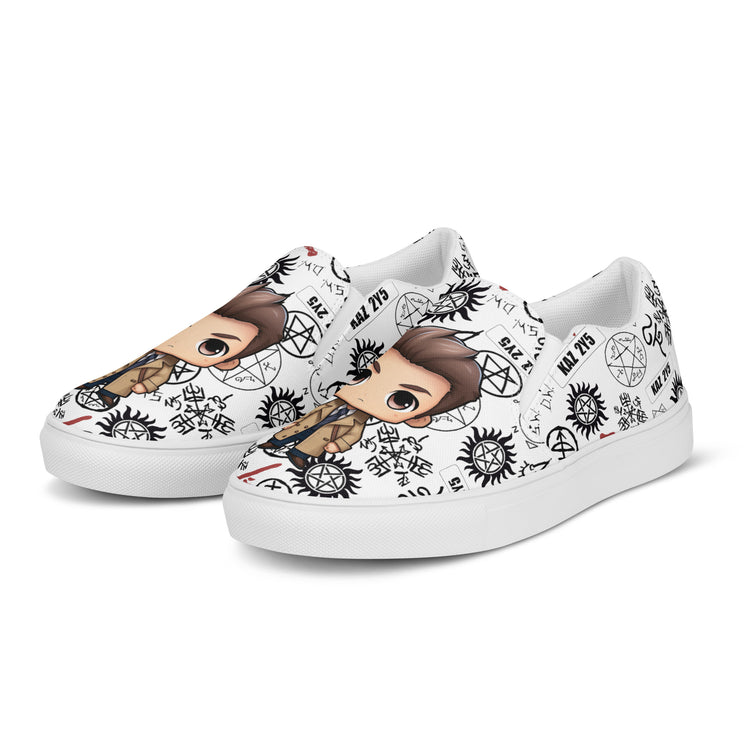 Cas All-Over Print Women's Slip-On Canvas Shoes - Fandom-Made