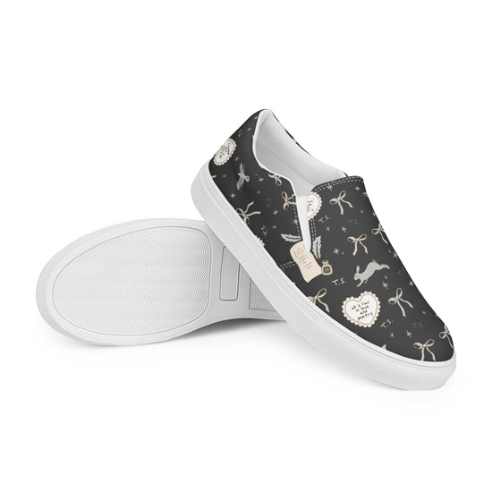 Tortured Poet Women's Slip-On Canvas Shoes - Fandom-Made