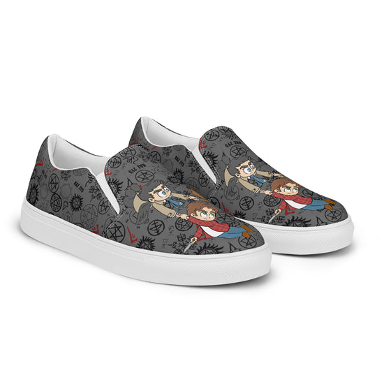 Supernatural Trio Women's Slip-On Canvas Shoes - Fandom-Made