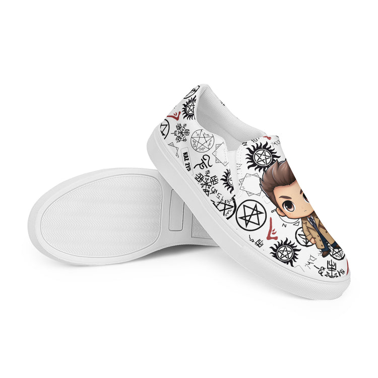 Cas All-Over Print Women's Slip-On Canvas Shoes - Fandom-Made