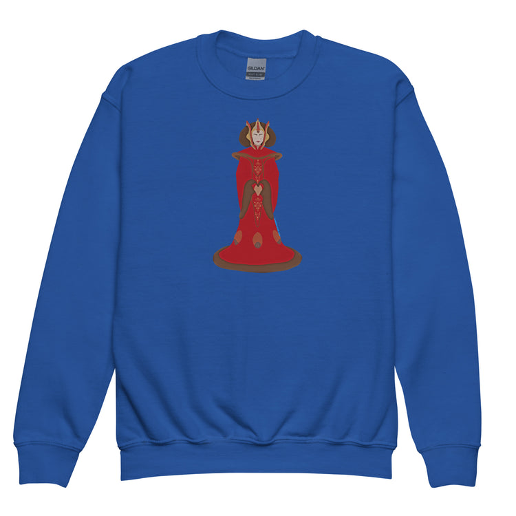 Queen Amidala Youth Crewneck Sweatshirt - Fandom-Made