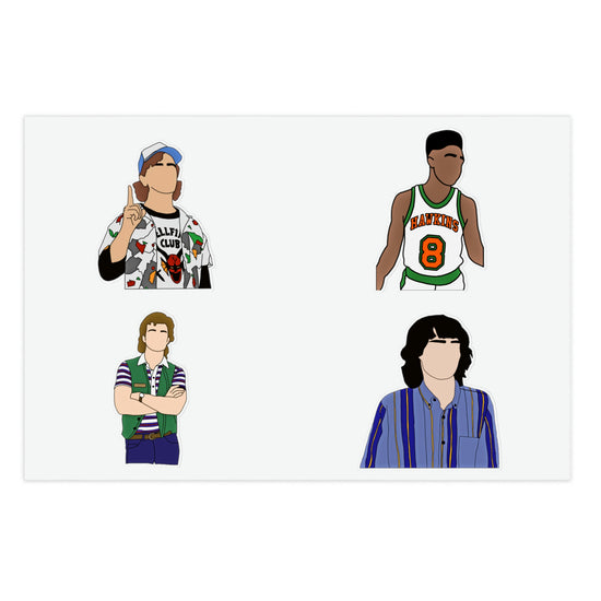 Stranger Things Sticker Sheets (guys) - Fandom-Made