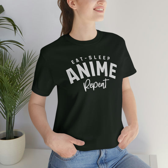 Eat, Sleep, Anime, Repeat T-Shirt - Fandom-Made