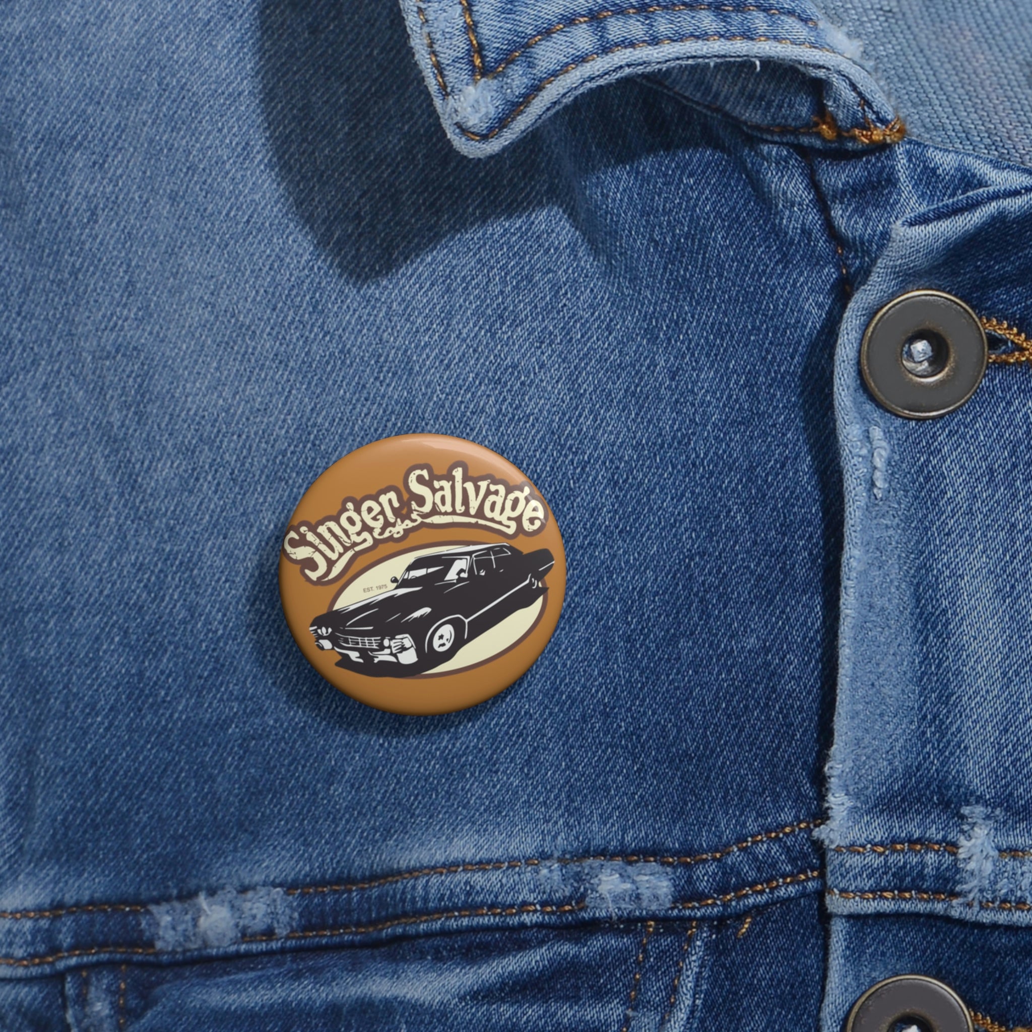 Singer Salvage Pin – Fandom-Made