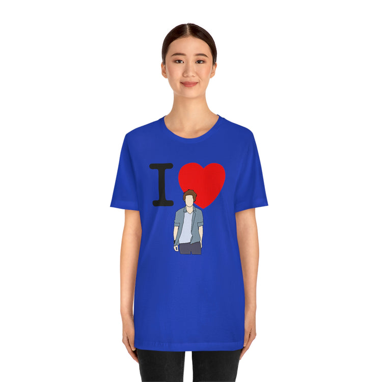 I Love Edward Cullen Short Sleeve Tee (minimal) - Fandom-Made