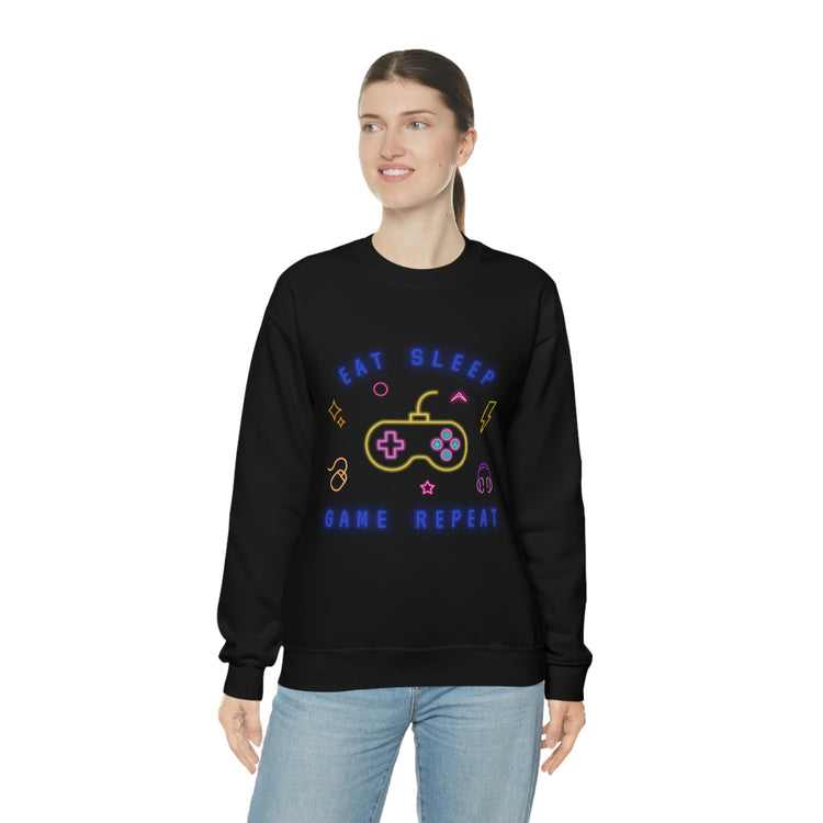 Eat, Sleep, Game Crewneck Sweatshirt - Fandom-Made