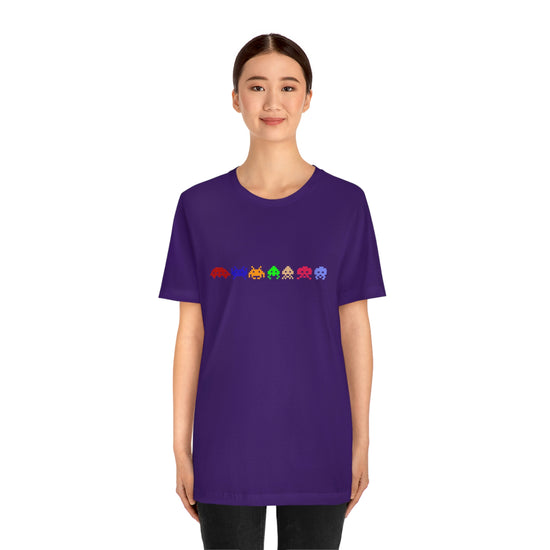 Space Invaders Short Sleeve Tee - Fandom-Made