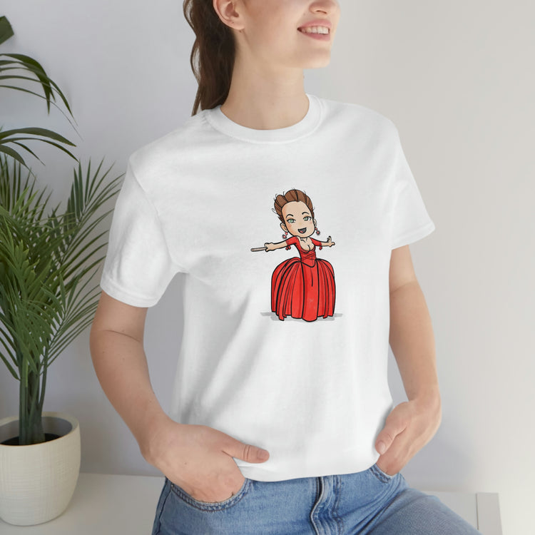 Claire Fraser T-Shirt (red dress) - Fandom-Made