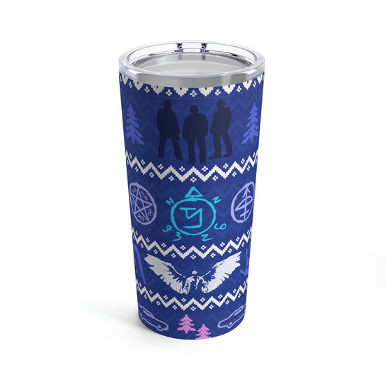 Supernatural Ugly Sweater Tumbler 20oz - Fandom-Made