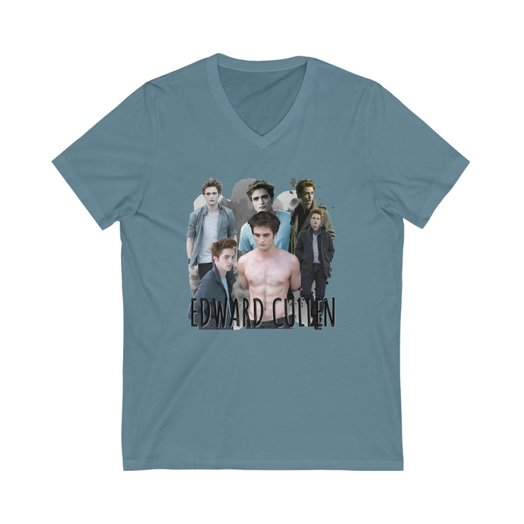 Edward Cullen Short Sleeve V-Neck Tee - Fandom-Made