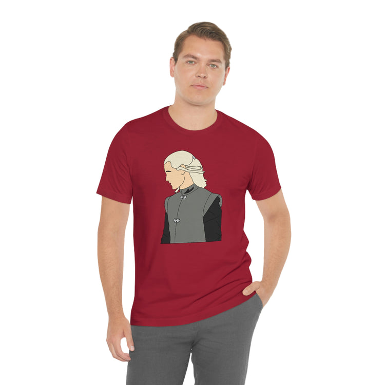 Prince Daemon Targaryen Short Sleeve Tee (minimal) - Fandom-Made