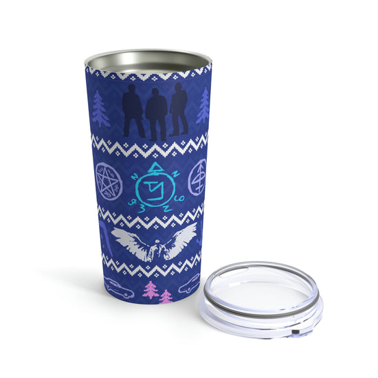 Supernatural Ugly Sweater Tumbler 20oz - Fandom-Made