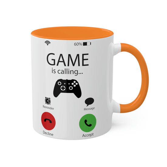 Game Is Calling Colorful Mugs - Fandom-Made