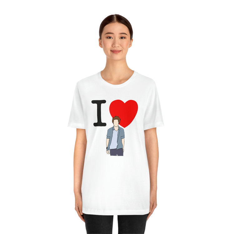 I Love Edward Cullen Short Sleeve Tee (minimal) - Fandom-Made