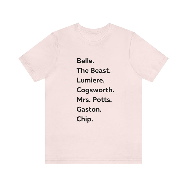 Beauty and the Beast Short Sleeve Tee - Fandom-Made