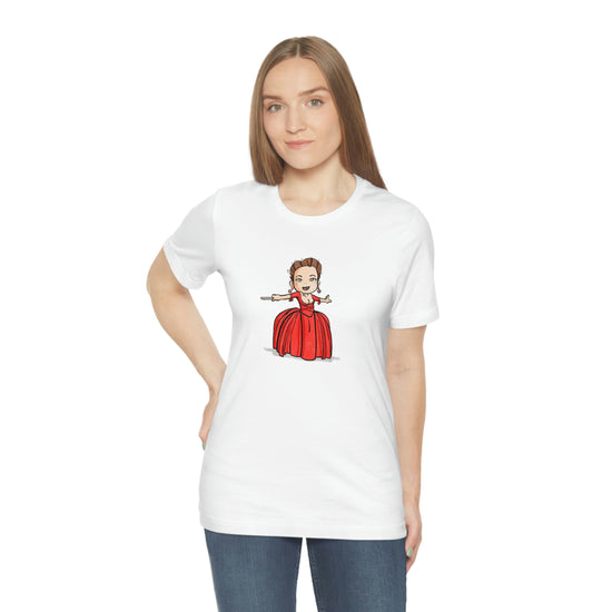 Claire Fraser T-Shirt (red dress) - Fandom-Made