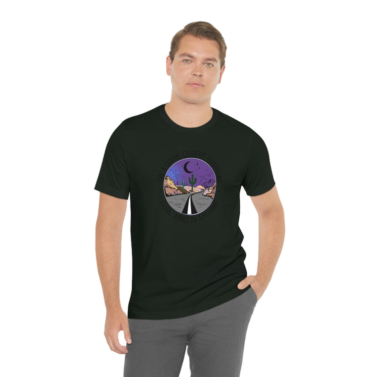 On a Dark Desert Highway Short Sleeve Tee - Fandom-Made