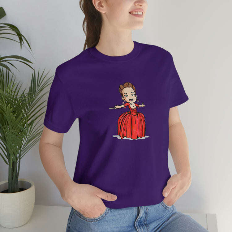 Claire Fraser T-Shirt (red dress) - Fandom-Made