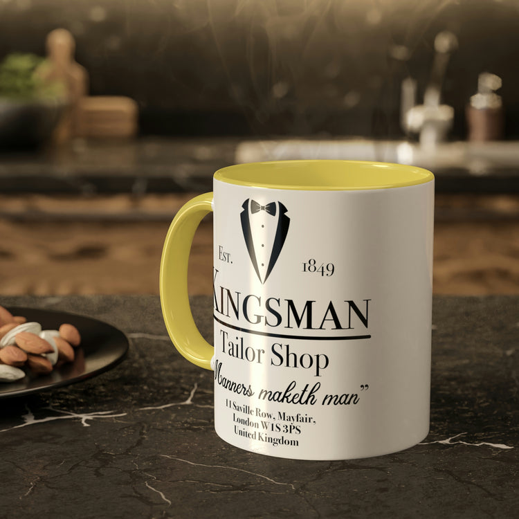 Kingsman Tailor Shop Colorful Mug, 11oz - Fandom-Made