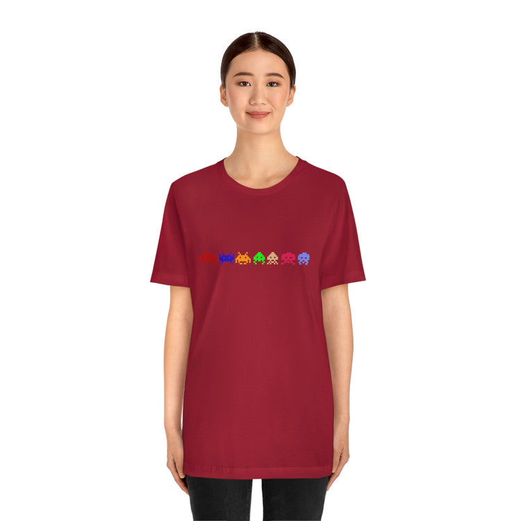 Space Invaders Short Sleeve Tee - Fandom-Made