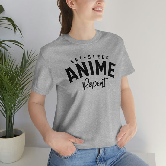 Eat, Sleep, Anime, Repeat T-Shirt - Fandom-Made