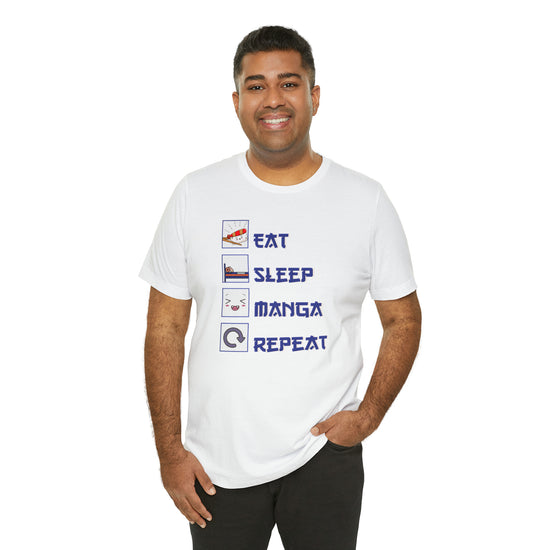 Eat, Sleep, Manga Tee - Fandom-Made