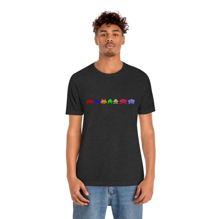 Space Invaders Short Sleeve Tee - Fandom-Made